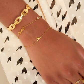 Birthstone Bracelet Baby Gold