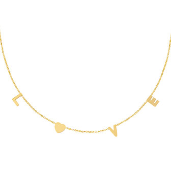 KETTING -  LOVE LETTERS - GOUD