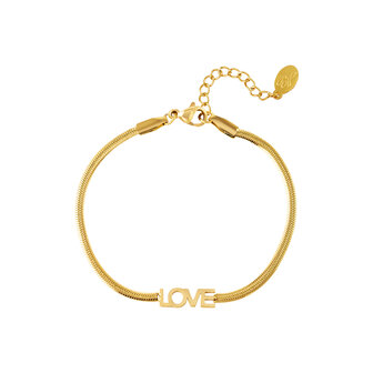 ARMBAND - EENVOUDIGE LIEFDE - GOUD