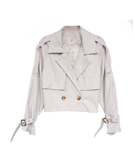 BRITT SHORT TRENCHCOAT BEIGE