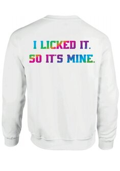 I LICKED IT - SWEATER WHITE