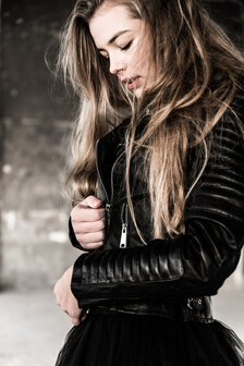 ROCKING BALLERINA BIKER JACKET 