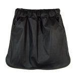 GIRLS : VEGAN LEATHER ROKJE MET ZAKKEN