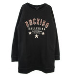 GIRLS SWEATDRESS STARS BLACK