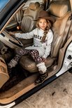 GIRLS SWEATDRESS STARS CREAM