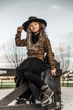GIRLS TIGER SWEATER HOWDY COWBOY - MAG NIET MEER RETOUR