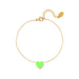 ARMBAND - MET KLEURRIJKE BEDEL - GROEN
