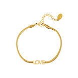 ARMBAND - EENVOUDIGE LIEFDE - GOUD