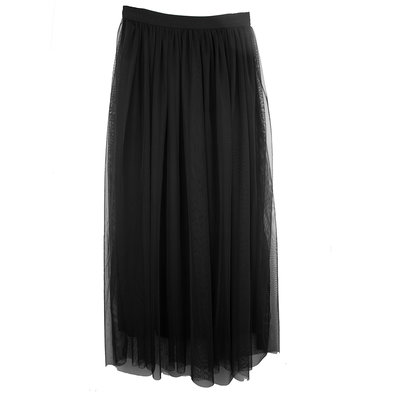 TULLE ROK LANG - ZWART