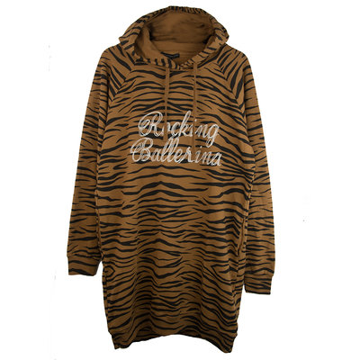 HOODED SWEATDRESS TIGER