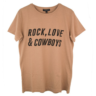 ROUND NECK TEE : ROCK, LOVE & COWBOYS
