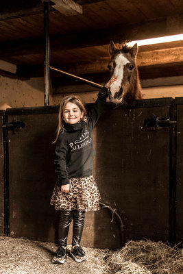 GIRLS HOODED SWEATER CLASSIC ROCKING BALLERINA