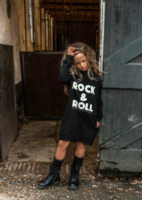 GIRLS HOODED SWEATDRESS ROCK & ROLL