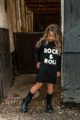 GIRLS HOODED SWEATDRESS ROCK & ROLL