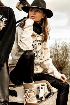 HOODIE EAGLE ROCKTOUR CREAM