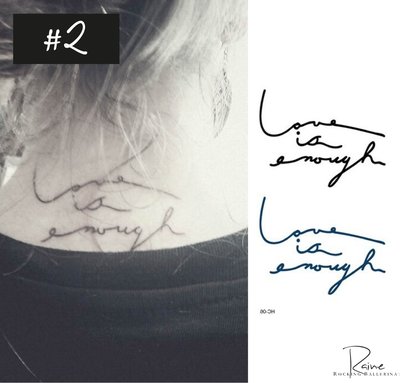 LOVE IS ENOUGH TATS