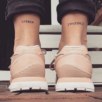 TYPEWRITER TEXT TATTOOS