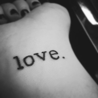 TYPEWRITER TEXT TATTOOS