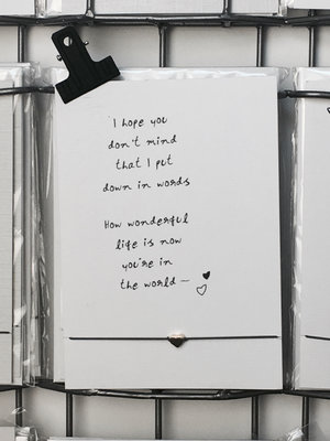 WISH CARD WONDERFUL LIFE