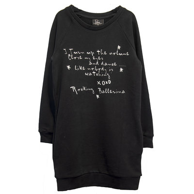 SWEATDRESS DANCE BLACK (GIRLS)