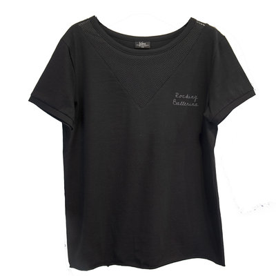 ROUND NECK TEE : MESH
