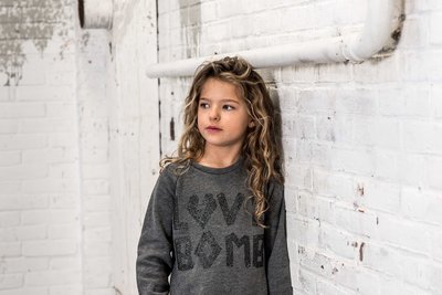 SWEATDRESS LOVEBOMB GLITTER ANTRA; (MAG NIET MEER RETOUR)
