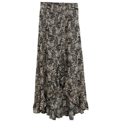 LANGE ROK : BLACK CHEETAH LONG