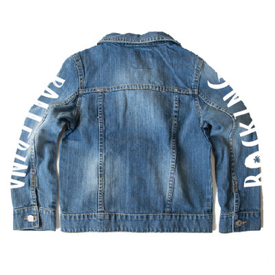 GIRLS DENIM JACKET ROCKING BALLERINA MOUWEN !