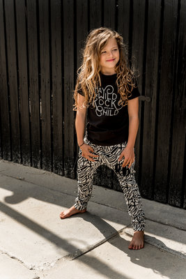 GIRLS ZEBRA DROPPED CROTCH JOGGER