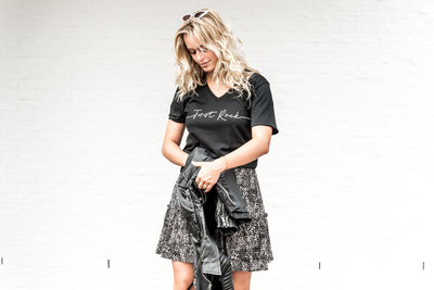 ROKJE : BLACK CHEETAH KORT