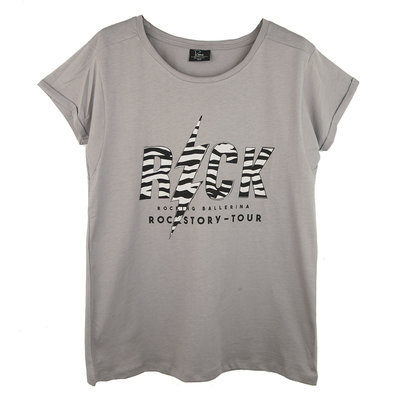 ROUND NECK TEE : ZEBRA ROCK