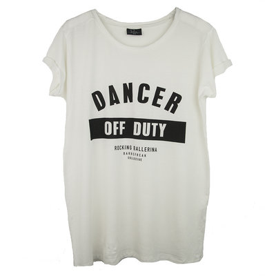 ROUND NECK TEE : DANCER OFF DUTY