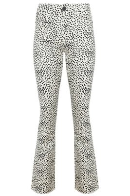 CHEETAH FLARE PANTS CREME.