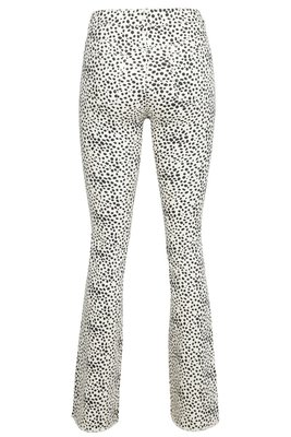 CHEETAH FLARE PANTS CREME.