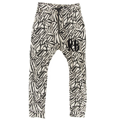 DROPPED CROTCH JOGGER ZEBRA