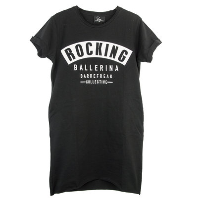 GIRLS T'SHIRT DRESS ROCKING BALLERINA