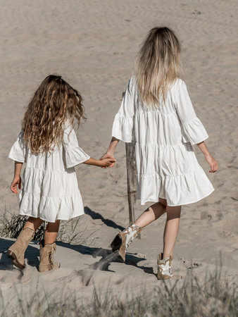 GIRLS JERSEY BEACHDRESS COCONUT