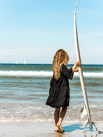 GIRLS JERSEY SMOCK DRESS BLACK