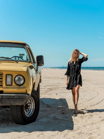 JERSEY BEACHDRESS BLACK