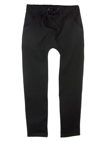 GIRLS DROPPED JOGGER - BLACK