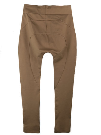 DROPPED CROTCH JOGGER; CAMEL