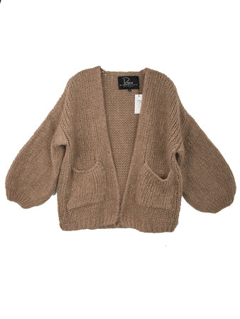 MOHAIR VEST - CAMEL