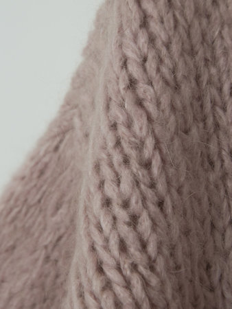 MOHAIR VEST - OLD PINK