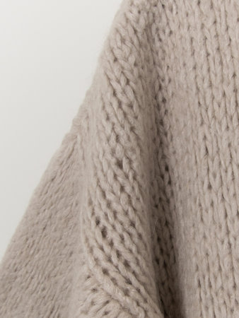 LANG MOHAIR VEST - BEIGE
