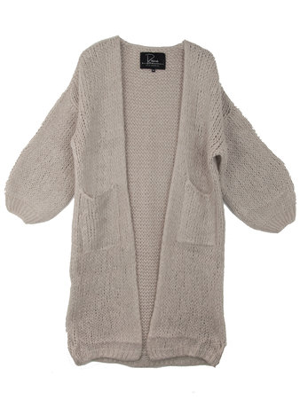 LANG MOHAIR VEST - BEIGE