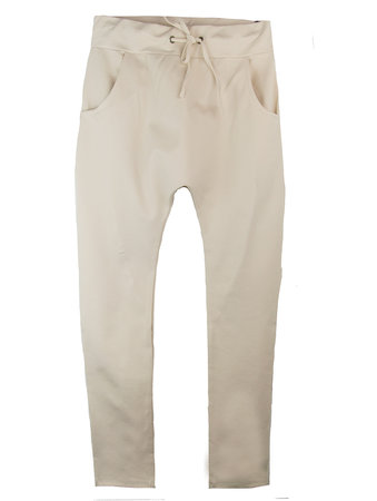 DROPPED CROTCH JOGGER CREAM