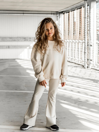 GIRLS FLARE PANTS PUNTA MILANO - CREAM