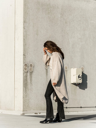 LANG MOHAIR VEST - BEIGE