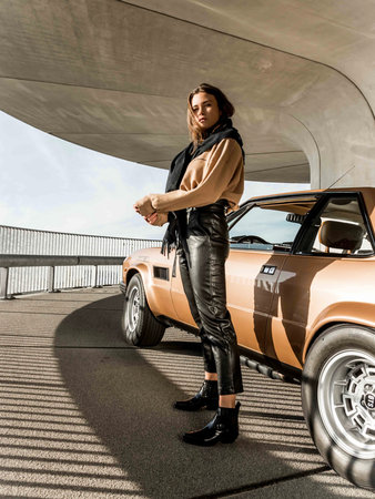 7/8 LEATHER WAIST PANTS + BELT