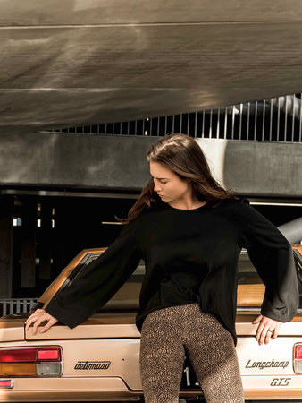 WOMEN BLOUSE BALLOON SLEEVES - BLACK